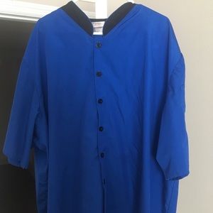 👨🏻‍🍳Happy Chef blue Chefs coat. Euro Style